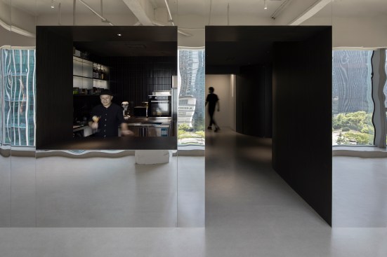coffee bar and corridor to vip rooms