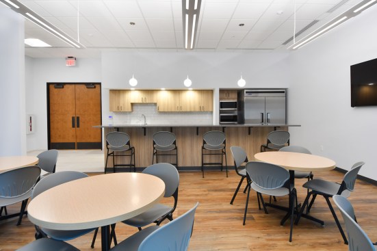 Farm Credit Office lunch room, designed by The Lunz Group, in Lakeland, Fla.