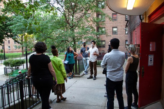 Tour of the Gowanus Houses Community Center as part of the 2021 Neighborhood Design Fellowship: Gowanus.