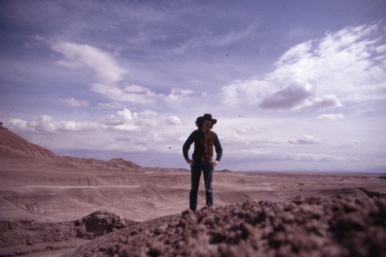 Doug Wheeler in the Painted Desert, Arizona, ca. 1970