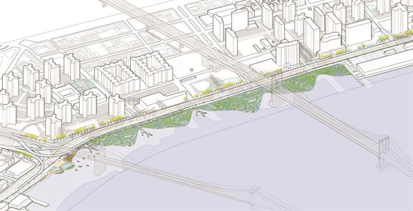 Site+Plan+for+the+East+River+Blueway+proposal+stretching+from+Brooklyn+Beach+under+the+Brooklyn+Bridge+to+South+St.