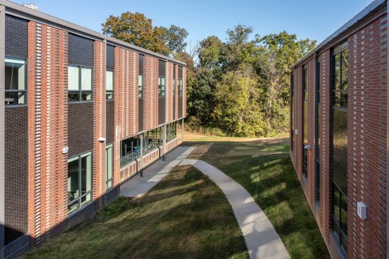 Courtyard Looking Into Forest