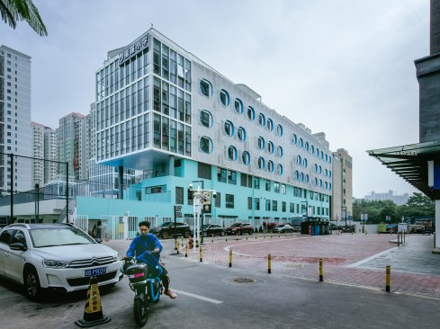 west side external facade