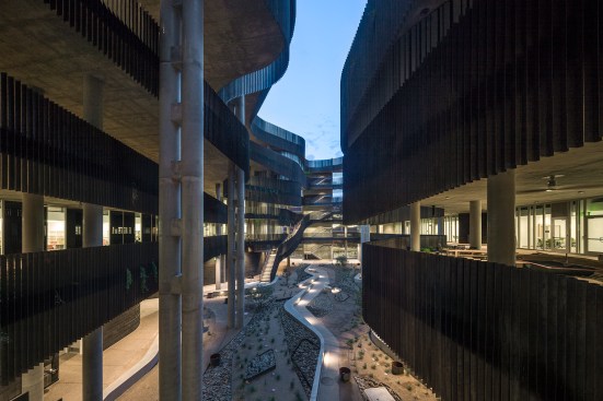 View of courtyard from second floor