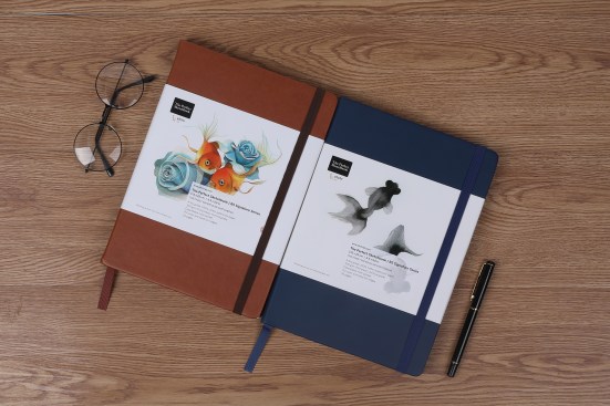 The Perfect Sketchbook Signature Series 2021,  Cold Press (left) and Hot Press, Etchr Lab