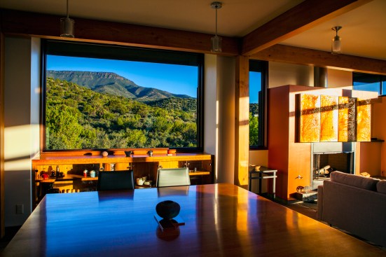 View from dining area
