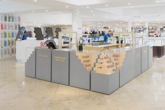 View of the stand inside the Arnotts store
