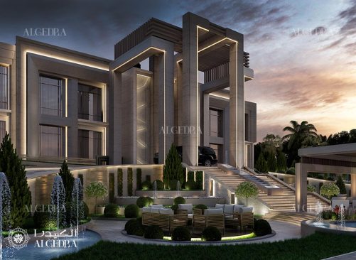 Modern palace landscape design
