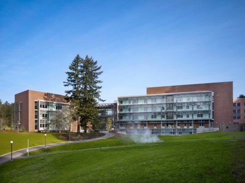 Architectural photography of the Academic Instructional Center (AIC) at Western Washington University. Clients: Coughlin Porter Lundeen, Dawson Construction, OPSIS Architecture and NAC Architecture. Photographed, 2009_04,03,04,07© Benjamin Benschneider All Rights Reserved. Usage may be arranged by contacting Benjamin Benschneider Photography. E-mail: bbenschneider@comcast.net or phone 206-789-5973
