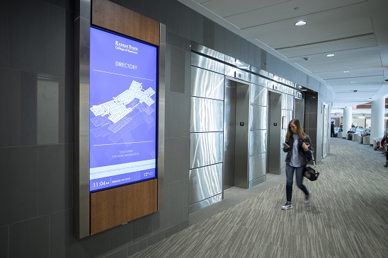 KSU College of Business interactive wayfinding displays