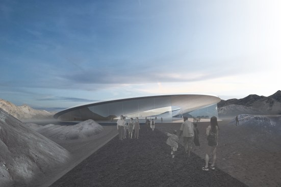 Exterior view of Moon Environment Simulation building
