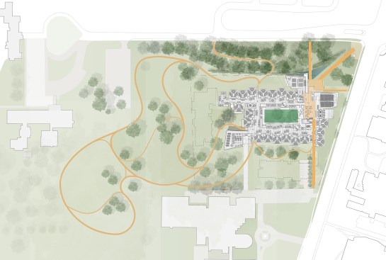 Landscape plan/Urban connections (Not to scale)