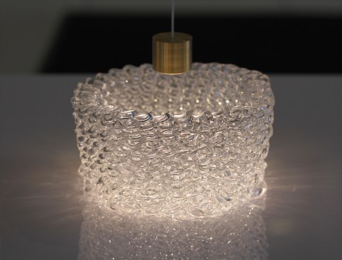 Falling Fluid glass printed object (shown in the video above)