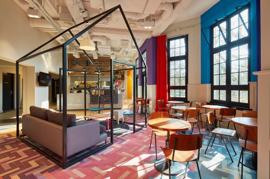 The cafe and ground floor lounge