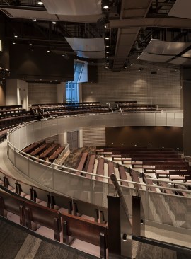 Assembly Hall interior, with seats for 750