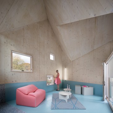 Second-floor living room