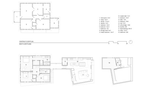 Hillside Residence plan, Alterstudio Architecture