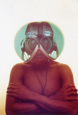 With the Environment Transformer/Flyhead Helmet (1968), Austrian group&nbsp;Haus-Rucker-Co intended to distort wearers' perceptions.