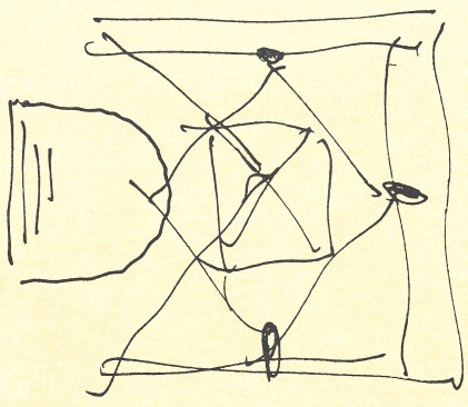 Louvre pyramid sketch