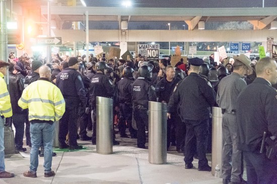 JFK immigration ban protest on Jan. 28