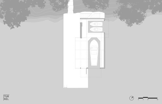 Lake Muskoka Boathouse. Port Carling, Ontario. Turkel Design