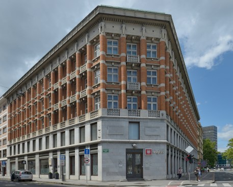 Jože Plečnik's Triglav Insurance Building in Ljubljana, Slovenia (1930)