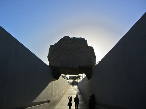 Levitated Mass,&nbsp;by Michael Heizer, at the&nbsp;Los Angeles&nbsp;County Museum of Contemporary Art.&nbsp;