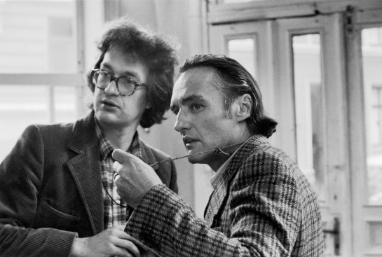Wenders and Dennis Hopper during filming of&nbsp;The American Friend