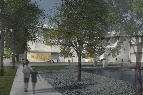 Rendering of the Glassell School of Art