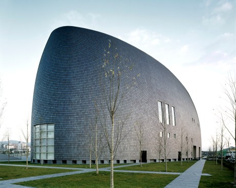 Nara Centennial Hall (1999) in Nara, Japan, designed by Arata Isozaki & Associates