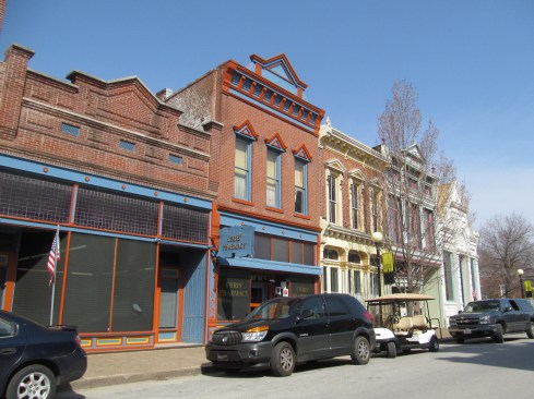The New Harmony streetscape