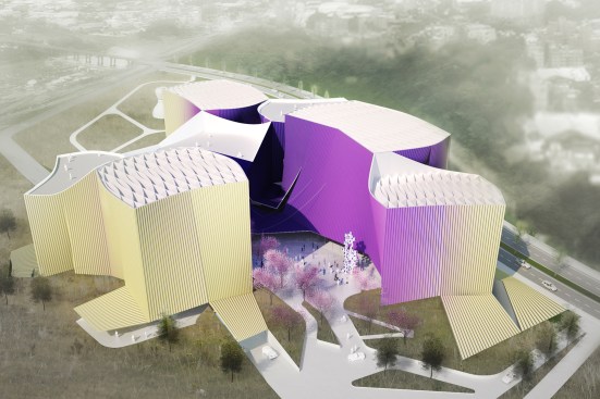 Murmur’s proposal for the Taipei Museum of Art in Taiwan draws parallels between fashion and architecture: As clothing is to the body, the building envelope is to structure.