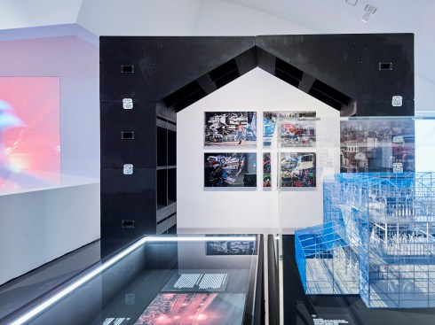 Installation view of the Vitra Design Museum exhibitionNight Fever. Designing Club Culture 1960 –Today