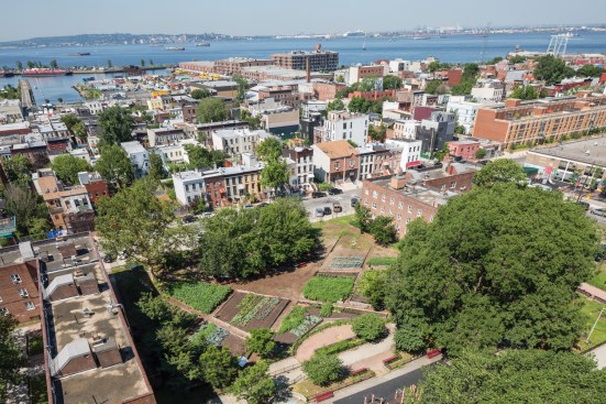 Thread Collective transformed a 1-acre plot in Brooklyn’s Red Hook neighborhood from derelict land into a productive source of food for New York City Housing Authority Farms, leading to further projects with the authority, including a demonstration kitchen, now on the boards.