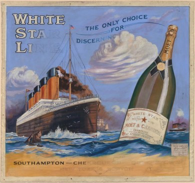 F. Earl Christy, Design for a poster for the White Star Line and Moet & Chandon, about 1912. Oil on canvas.