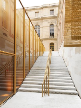 The Perrault Staircase, which leads up to the Princes' Courtyard