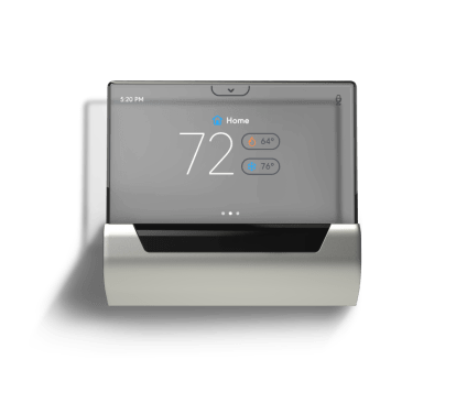 GLAS is the first smart thermostat of its kind to utilize a translucent OLED touchscreen display to control its functions, according to the firm.