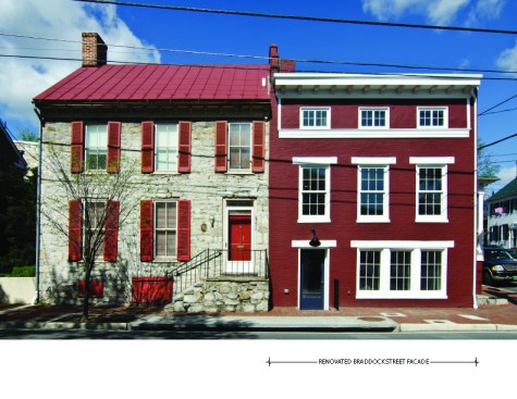 Samuel Noakes House after renovation as viewed from Braddock Street in Winchester, Va.