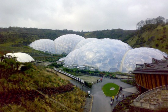 Nicholas Grimshaw's Eden Project in Cornwall, England