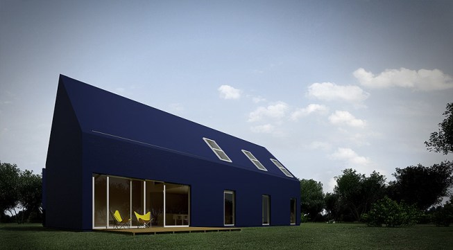 L House in Łódź, Poland, designed by Moomoo Architects