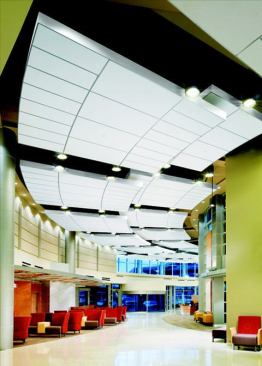 Product: OPTIMA&reg; Radial Custom Clouds on PRELUDE&reg; grid with 8" Classic AXIOM&reg; trim 
&nbsp; 
Project: University of Utah Hospital – West Pavilion, Salt Lake City, UT 
&nbsp; 
Architect: Architectural Nexus, Salt Lake City, UT