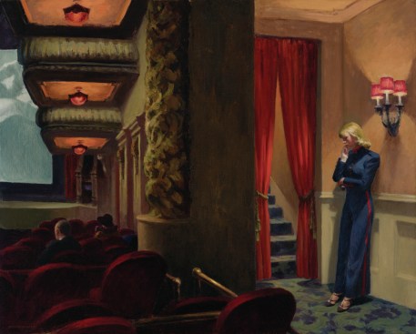 Edward Hopper, New York Movie, 1939. Oil on canvas, 32 1/4 × 40 1/8 in. (81.9 × 101.9 cm). The Museum of Modern Art; given anonymously.