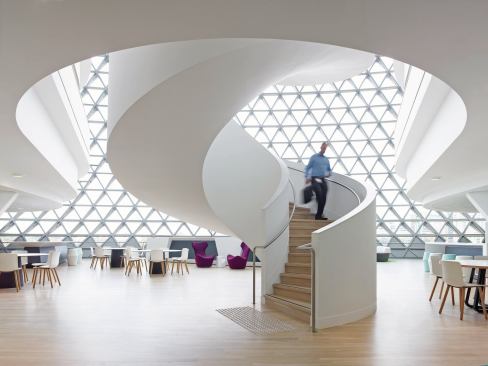 A café in the east atrium.