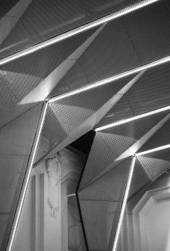 Detail of the mesh screen.
