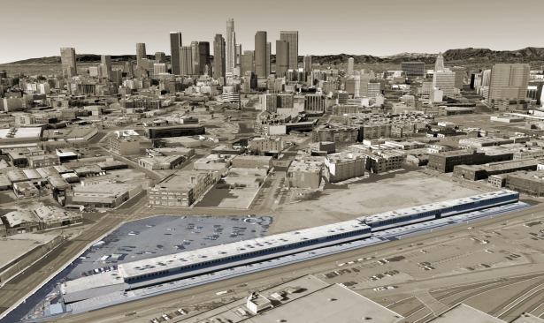 Measuring 1,250 feet in length, the Santa Fe Freight Depot building is as long as the Empire State Building is tall.