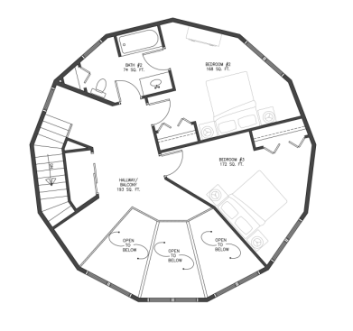 Augusta A floor plan (lower level): 3 bedrooms / 2.5 bath, 1,752 heated sq. ft.&nbsp;