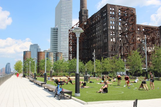 Domino Park in Williamsburg last summer