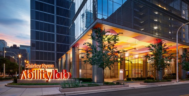 Shirley Ryan AbilityLab in Chicago, designed by HDR|Gensler, in association with Clive Wilkinson Architects