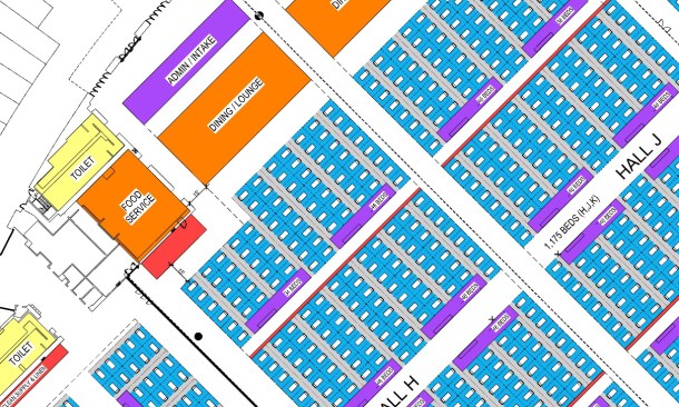 Potential LA Convention Center South Hall layout