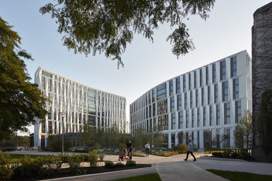 Campus North Residential Commons, by Studio Gang Architects